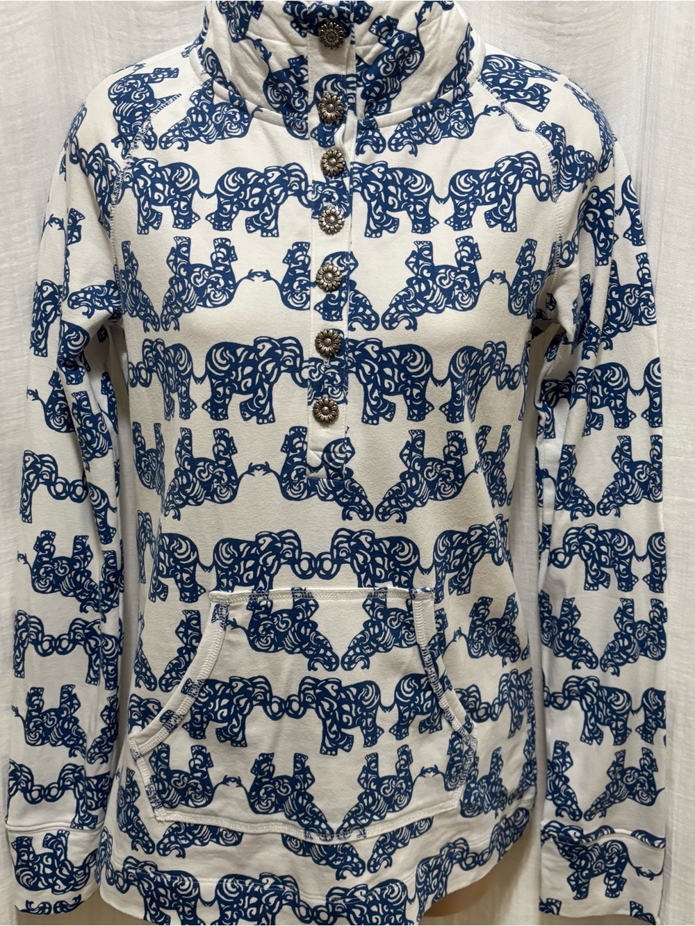 Lilly Pulitzer Captain Popover Tons of Fun Elephant Print Size XS - Picture 3 of 6